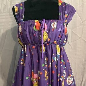 Purple Rainbow Brite Babydoll Dress